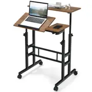 Mobile Laptop Desk Portable Computer Table Adjustable Stand Desks Bed