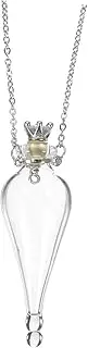 [VALICLUD] Wishing Bottle Charms Wishing Jars Necklace Lockets Necklace Mini Wish Bottle Necklace Drifting Bottles Necklace Mini Cork Bottle Necklace Small Jars Pendants Jars with Chain Glass