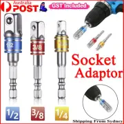 Socket Adaptor Set Driver Hex Shank Drill Bits 1/2" 1/4" 3/8" Impact Driver AU