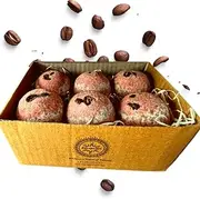 Aaranyam Refreshing Coffee-Bath Bomb-Fizzy Aromatic Bath Bomb with coffee beans (75g Each) - Pack of - 6