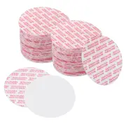 50mm/2" Foam Lid Liner, 100Pcs PS Resistant Pressure Sensitive Seal White Red