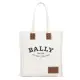 【BALLY】Crystalia Tote 中款 帆布 托特包 米色