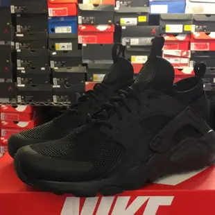 正貨NIKE AIR HUARACHE RUN ULTRA GS 全黑武士