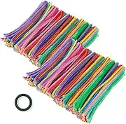 NIPUAEGO 1000Pcs Twisted Stick Handmade DIY Wool Strip, Premium Material Set of Handmade Chenille Stems Twisting Sticks for Kid 30cm (Style2)