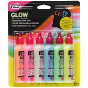 Tulip Dimensional Fabric Paint Glow 6 Pack