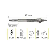 Tridon Glow Plug for Toyota Dyna 200 BU7 BU6 LandCruiser BJ70RV HDJ78R HJ60 HJ61