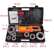 ONE NEW Handheld Electric Pipe Threader Pipe Threading Machine With 6 Dies 220V