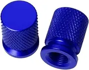 xinjiedianzi 2Pcs Compatible with RSV4 RSV1000/R Caponord 1200 Dorsoduro 750 Shiver Tuono 1000/R V4R Wheel Tire Valve Stem Caps Airtight Covers(Blue)