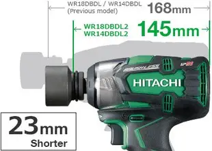 【工匠職人工具部屋】日立 HiKOKI 18V 無刷套筒扳手 WR18DBDL2(空機) 公司貨  含稅