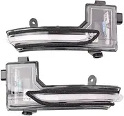 2pcs Dynamic Turn Signal Blinker Sequential Side Mirror Indicator Light For Mazda3 For Mazda 3 For Axela For Mazda6 For Mazda 6 For Atenza 2017 2018(Crystal white)