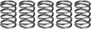 uxcell 5Pcs Compression Spring, 7mm OD, 0.8mm Wire Size, 10mm Free Length, Spring Steel Construction Extended Mechanical Compression Springs for Shop and Home Repairs, Silver Tone