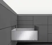 Blum 770C40S0S LEGRABOX 16" L x 7" H Full Extension Concealed - Stainless Steel