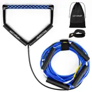 SETYPARY 75FT No Stretch Dyneema Wakeboard Rope and Handle, 4 Sections Floati...