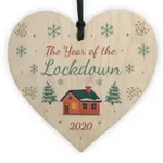 1PC NAVIDAD WOODEN CHRISTMAS CHIP HANGING GIFT PLAQUE TREE