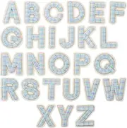 DOITOOL 26Pcs Iron Letter Patches for Clothing Embroidered DIY Heat Transfer Letters for Stylish Appliques for Garments Shoes and Accessories