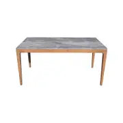 Elaine Grey and Walnut Dining Table