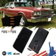 For Chevy Impala Caprice 1981-85 Smoke Front Corner Side Marker Lights Amber LED