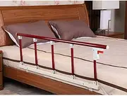 Bed Rail Safety Assist Handle Bed Railing Guard Rails for Elderly & Seniors Adults Children Folding Hospital Bedside Grab Bar Bumper Handicap Medical Assistance Devices (1 Pcs, Wood Grain)