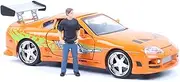 Scale Finished Model Car 1:24 Diecast Vehicle for Toyota Supra 1995 Simulation Alloy Sports Car Model Collectible Souvenir Miniature Replica Car(Car Action Figure)
