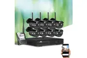 UL-tech Wireless CCTV Security System 8CH NVR 3MP 8 Bullet Cameras 4TB