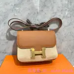 HERMES MINI CONSTANCE EPSOM 37 GOLD 金棕色 金扣