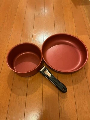 Rufus frying pan 3 piece set frying pan pot handle