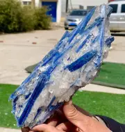 2.57LB Natural beautiful Blue KYANITE with Quartz raw Crystal Specimen Rough