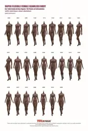 TBLeague 1/6 Dark skin Flexible Seamless Body TBL PH Female Soldier Figure Toys