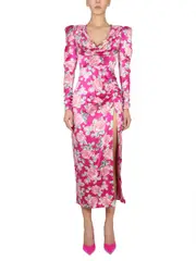 [Alessandra Rich] Alessandra Rich-Dress In Satin-Donna 40