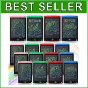 Eye-Protecting LCD Doodle Boards - Set of 32 Colorful Writing Tablets for Kids