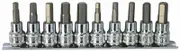 SP Tools SP20546 - In Hex Socket Set 10 Piece Socket Rail 1/4" & 3/8" Drive