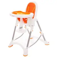 在飛比找媽咪愛MamiLove優惠-myheart - 折疊式安全兒童餐椅-甜甜橘