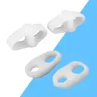 2Pcs 2 Hole Gel Silicone Overlapping Toe Separator Stretcher Protector Foot GEV