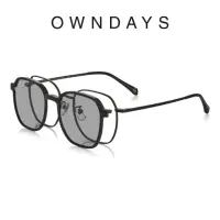 在飛比找momo購物網優惠-【OWNDAYS】SNAP系列磁吸式兩用光學+偏光墨片鏡框(