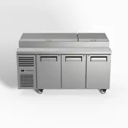 Skope ReFlex 3 Solid Door GN Compatible Pizza Preparation Fridge - Pizza Prep Fridges (RF8.PPZ.3.SD) - RF8.PPZ.3.SD