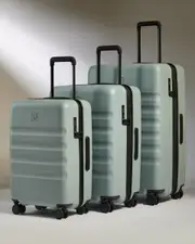 [Antler] Large Carry-on Luggage Set in Mist Blue - Icon Stripe