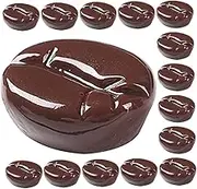ERINGOGO 30pcs Artificial Coffee Beans Decoration High-Simulation Resin Imitation Coffee Bean Props for Home Bakery DIY Accessories and Cafe Displays