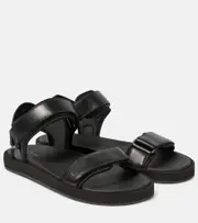 [The Row] The Row Hook-And-Loop leather sandals AU 5 black
