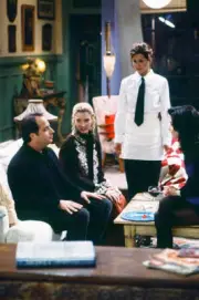 Jon Lovitz Lisa Kudrow Jennifer Aniston on Friends Old TV Photo