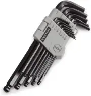 Ball End Hex Key Wrench Set, 13-Piece (3/64-3/8 In.) | 25262