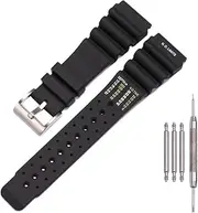 [MCXGL] 24mm Silicone Watch Band Compatible with Citizen Hyper Aqualand Duplex Promaster Men's Dive Strap Sport Waterproof Wristband