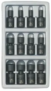 Sunex 1814 12-piece 1/4 In. Drive Universal Metric Impact Socket Set