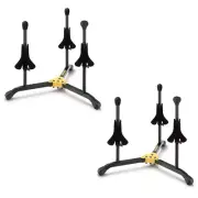 2PK Hercules Musical Instrument Holder Stand w/Bag for Flugelhorn/Trumpet/Cornet
