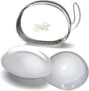 Silicone Bra Inserts - Clear Gel Push up Breast Pads - Bra Padding Bust Enhancer
