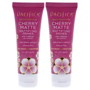 Pacifica Cherry Matte Mattifying Primer by Pacifica for Women - 1 oz Primer - Pack of 2
