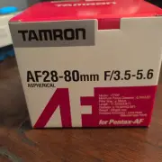 New Old Stock Tamron AF Aspherical 28-80mm f3.5-5.6 For PENTAX K-Mount