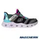 SKECHERS GALAXY LIGHTS 童鞋 大童 慢跑 燈鞋 瞬穿舒適科技 黑水藍303701LBKMT