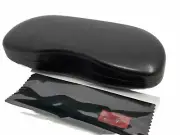 NEW Ray-Ban Black Hard Clamshell Eyeglasses Case With Cloth