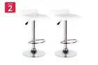 Ovela Set of 2 Flat Top Bar Stools (White), Benches, Stools & Bar Stools,