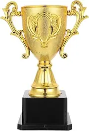 TOVINANNA Kids Football Trophies Golden Trophy Award Golden Trophy for Game Home Accents Decor Basketball Trophy for Kids Bulk Kids Prizes Toys Child Small Trophy Mini Plastic
